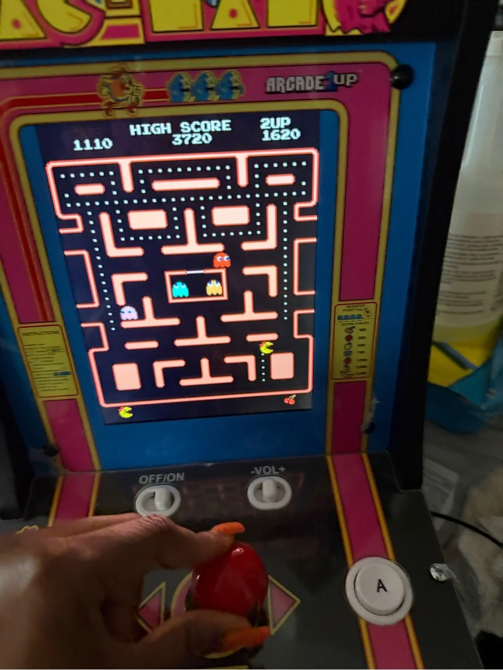 Arcade Classic Miss Pac-Man Arcade Machine - Pink/Blue (tabletop)